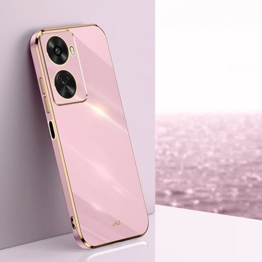 For Huawei Nova 11 SE XINLI Straight Edge 6D Electroplate TPU Phone Case(Cherry Purple) by XINLI