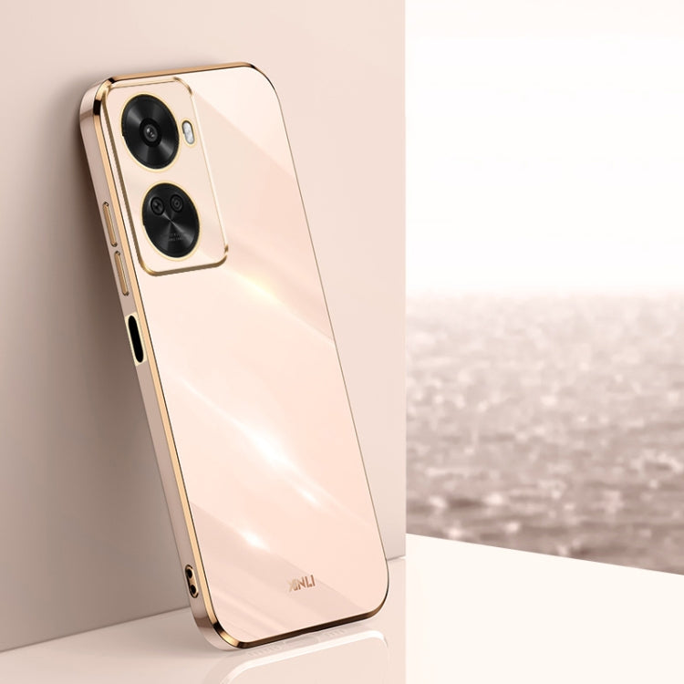 For Huawei Nova 11 SE XINLI Straight Edge 6D Electroplate TPU Phone Case(Pink) by XINLI