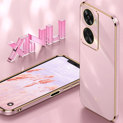 For Huawei Nova 11 SE XINLI Straight Edge 6D Electroplate TPU Phone Case(Pink) by XINLI