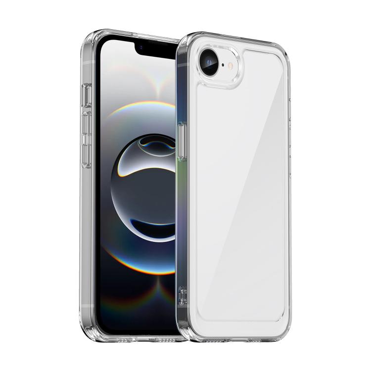 For iPhone 16e Colorful Series Acrylic + TPU Phone Case(Transparent) by bashfashion