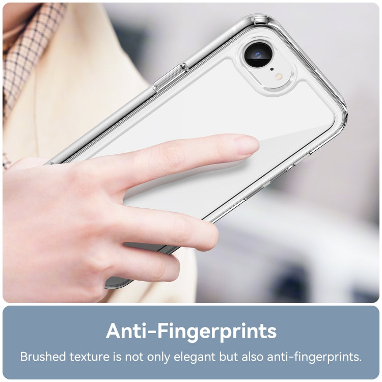 For iPhone 16e Colorful Series Acrylic + TPU Phone Case(Transparent) by bashfashion