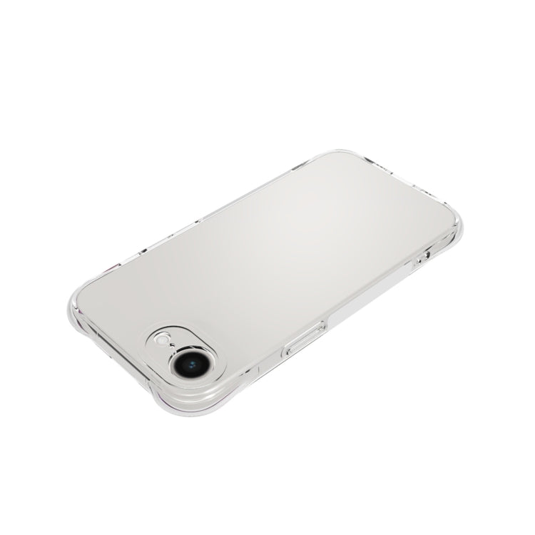 For iPhone 16e Shockproof Non-slip Thickening TPU Phone Case(Transparent) by bashfashion