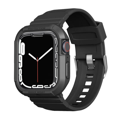 Carbon Fiber TPU Integrated Watch Band For Apple Watch Ultra 49mm(Black) by bashfashion