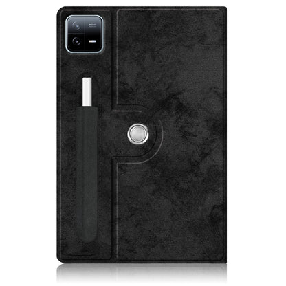 For Xiaomi Pad 6 / 6 Pro 360 Rotation Stand Smart Leather Tablet Case(Black) by bashfashion