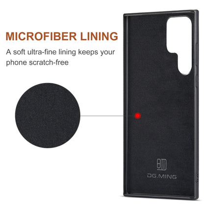 For Samsung Galaxy S24 Ultra 5G DG.MING M2 Series 3-Fold Multi Card Bag + Magnetic Phone Case(Green) by DG.MING