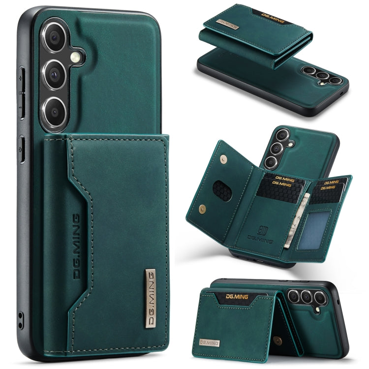 For Samsung Galaxy S24+ 5G DG.MING M2 Series 3-Fold Multi Card Bag + Magnetic Phone Case(Green) by DG.MING