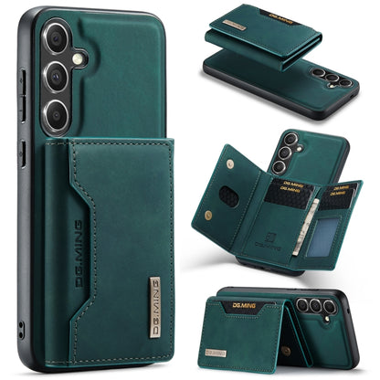 For Samsung Galaxy S24+ 5G DG.MING M2 Series 3-Fold Multi Card Bag + Magnetic Phone Case(Green) by DG.MING