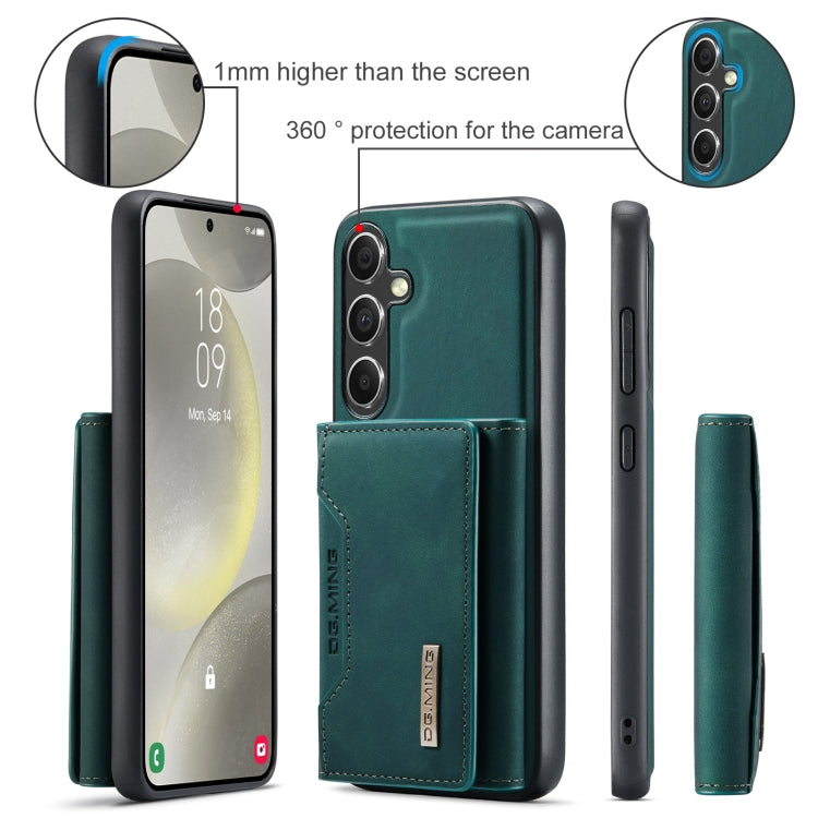 For Samsung Galaxy S24+ 5G DG.MING M2 Series 3-Fold Multi Card Bag + Magnetic Phone Case(Green) by DG.MING