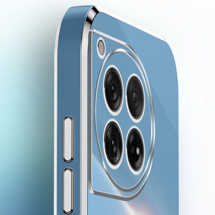 For OnePlus Ace 3 XINLI Straight Edge 6D Electroplate TPU Phone Case with Ring Holder(Black) by XINLI