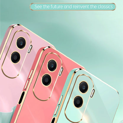 For Honor X50i 5G XINLI Straight Edge 6D Electroplate TPU Phone Case(Pink) by XINLI