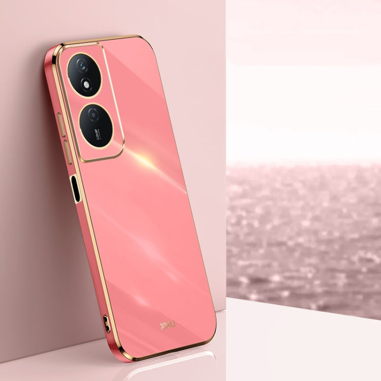 For Honor Play 50 Plus 5G XINLI Straight Edge 6D Electroplate TPU Phone Case(Hawthorn Red) by XINLI