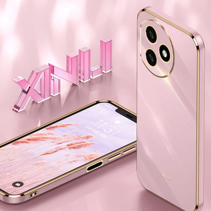 For Honor X50i+ 5G XINLI Straight Edge 6D Electroplate TPU Phone Case(Hawthorn Red) by XINLI