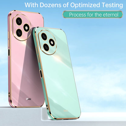 For Honor X50i+ 5G XINLI Straight Edge 6D Electroplate TPU Phone Case(Mint Green) by XINLI
