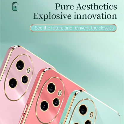 For Honor 100 Pro XINLI Straight Edge 6D Electroplate TPU Phone Case with Ring Holder(Black) by XINLI