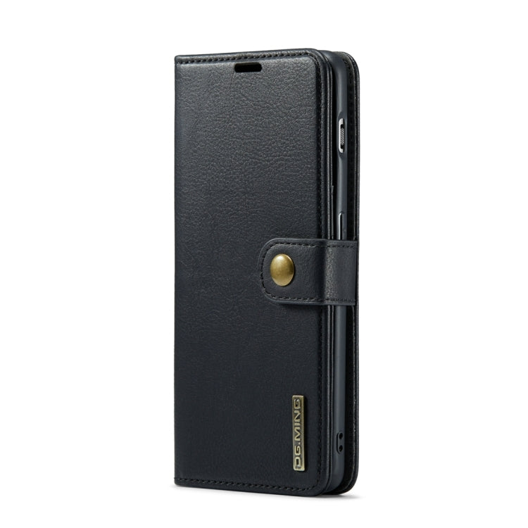 For OnePlus 11 DG.MING Crazy Horse Texture Detachable Magnetic Leather Case(Black) by DG.MING