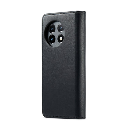 For OnePlus 11 DG.MING Crazy Horse Texture Detachable Magnetic Leather Case(Black) by DG.MING
