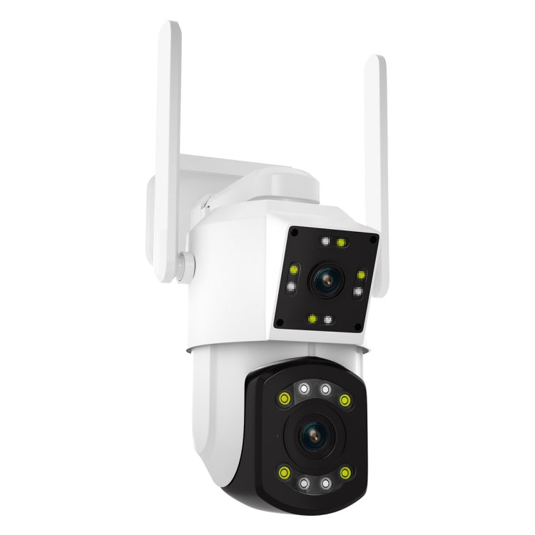 ESCAM PT210 2x3MP Dual Lens Dual Screen Monitor WiFi Camera Support Two-way Voice & Motion Detection & Cloud Storage(US Plug) by ESCAM