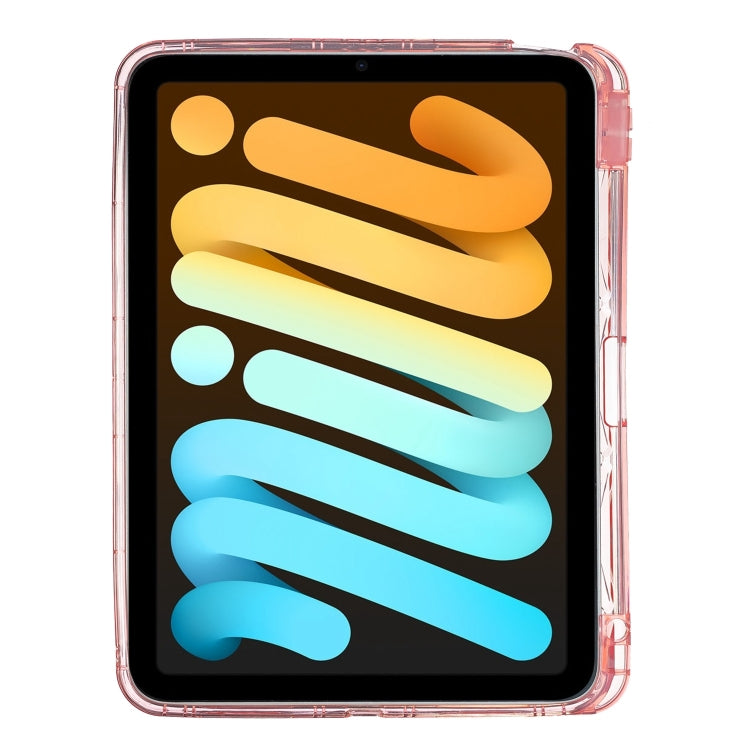 Diamond Texture TPU Airbag Tablet Case For iPad mini 6 / mini 2024(Pink) by bashfashion