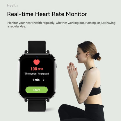 Z20 1.75 inch Screen 4G LTE Smart Watch Android 9 OS 4GB+128GB(Black) by bashfashion