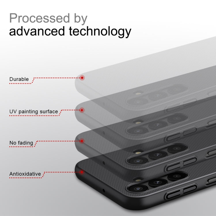 For Samsung Galaxy A24 4G NILLKIN Frosted PC Phone Case(Blue) by NILLKIN