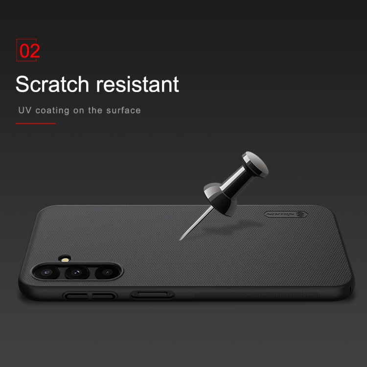 For Samsung Galaxy A24 4G NILLKIN Frosted PC Phone Case(Blue) by NILLKIN