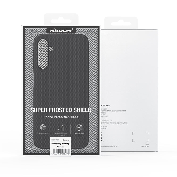 For Samsung Galaxy A24 4G NILLKIN Frosted PC Phone Case(Blue) by NILLKIN