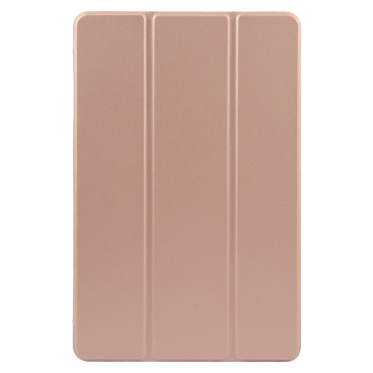 For Xiaomi Pad 7 / Pad 7 Pro Three-fold Holder Flip Tablet Leather Case(Rose Gold) by bashfashion