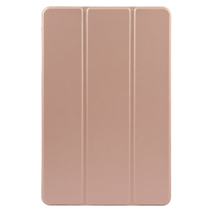 For Xiaomi Pad 7 / Pad 7 Pro Three-fold Holder Flip Tablet Leather Case(Rose Gold) by bashfashion