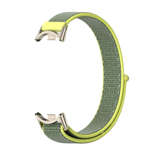 For Xiaomi Smart Band 10 / 9 / 8 Mijobs Breathable Nylon Loop Watch Band(Bright Yellow Light Gold) by MIJOBS