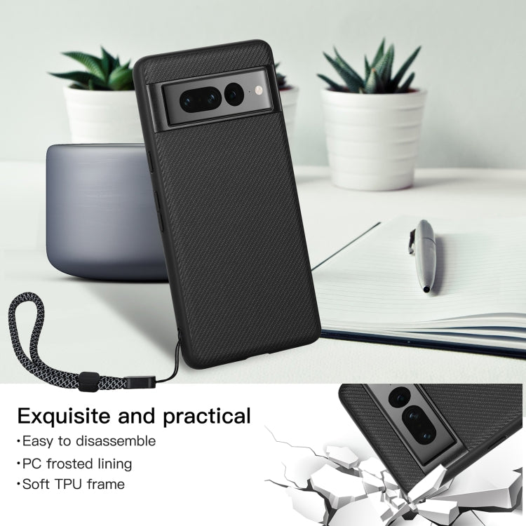 For Google Pixel 7 Pro ViLi TC Series Kevlar Carbon Fiber Texture Phone Case(Black) by ViLi