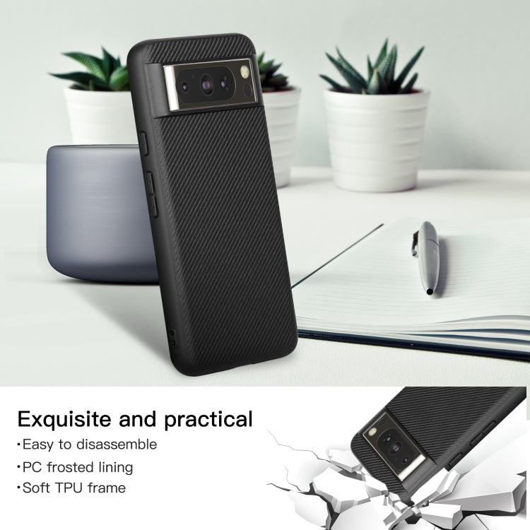 For Google Pixel 8 Pro ViLi TC Series Kevlar Carbon Fiber Texture Phone Case(Black) by ViLi