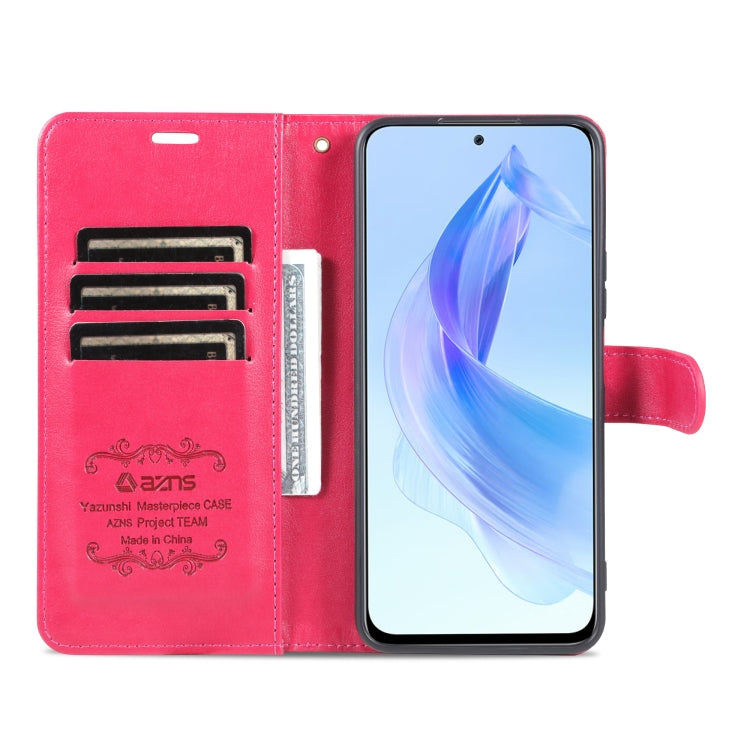 For Honor X50i AZNS Sheepskin Texture Flip Leather Phone Case(Red) by AZNS