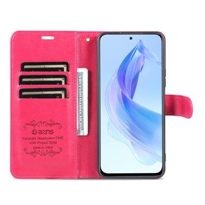 For Honor X50i AZNS Sheepskin Texture Flip Leather Phone Case(Red) by AZNS