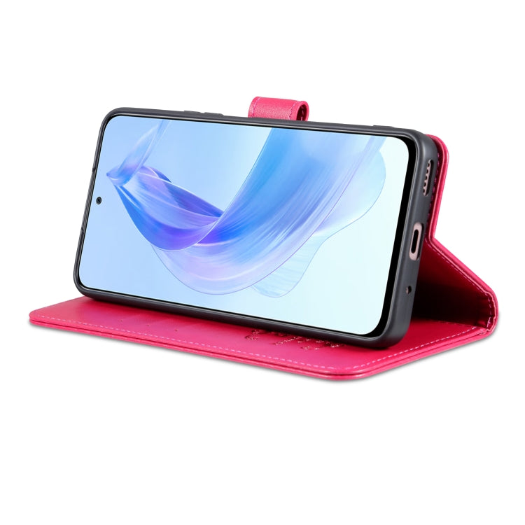 For Honor X50i AZNS Sheepskin Texture Flip Leather Phone Case(Red) by AZNS