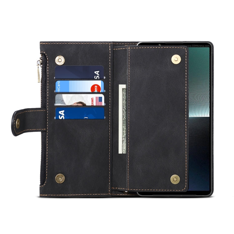 For Google Pixel 8 ESEBLE Retro Frosted RFID Flip Leather Phone Case(Black) by ESEBLE