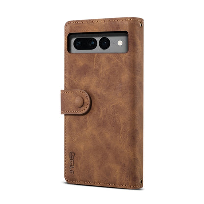 For Google Pixel 8 ESEBLE Retro Frosted RFID Flip Leather Phone Case(Brown) by ESEBLE