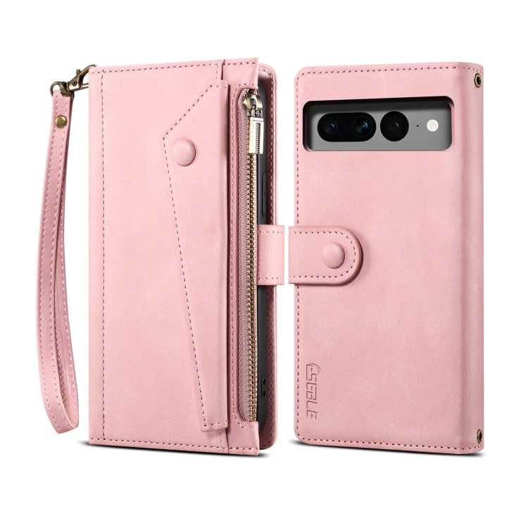 For Google Pixel 8 ESEBLE Retro Frosted RFID Flip Leather Phone Case(Rose Gold) by ESEBLE