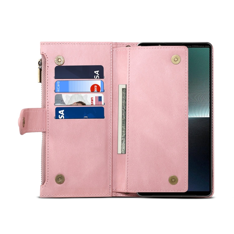 For Google Pixel 8 ESEBLE Retro Frosted RFID Flip Leather Phone Case(Rose Gold) by ESEBLE