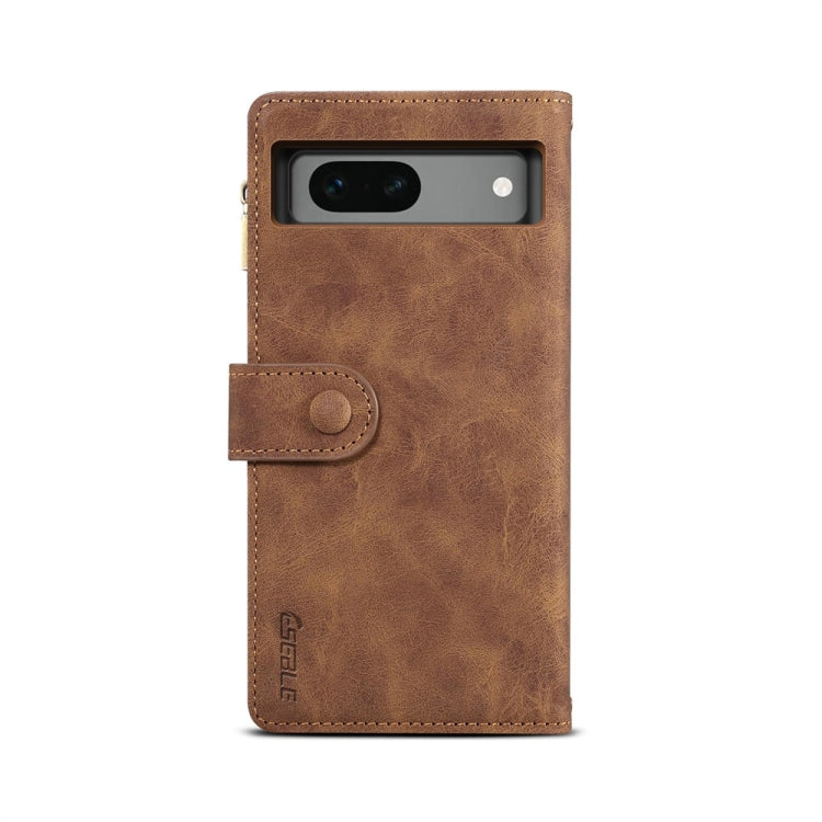 For Google Pixel 7a ESEBLE Retro Frosted RFID Flip Leather Phone Case(Brown) by ESEBLE