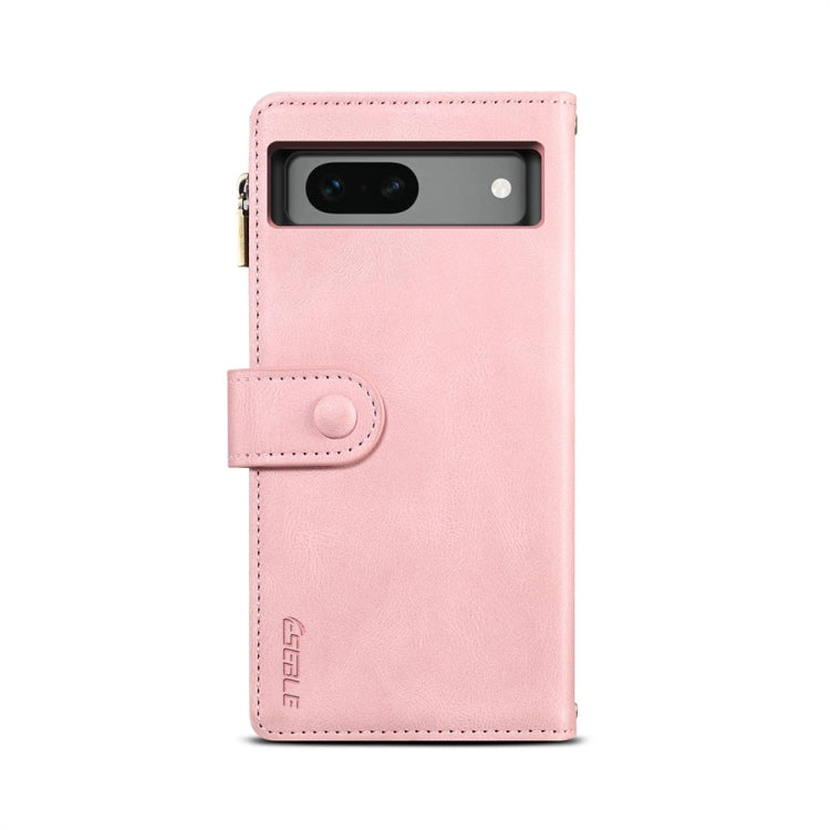 For Google Pixel 7a ESEBLE Retro Frosted RFID Flip Leather Phone Case(Rose Gold) by ESEBLE