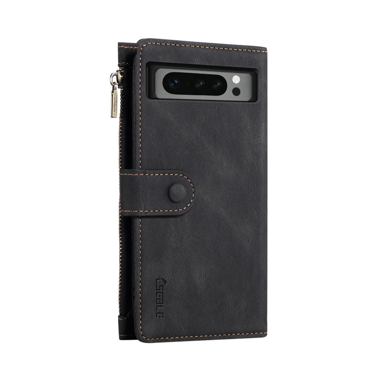 For Google Pixel 8 Pro ESEBLE Retro Frosted RFID Flip Leather Phone Case(Black) by ESEBLE