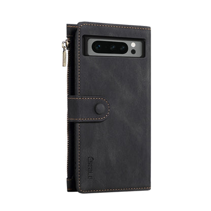 For Google Pixel 8 Pro ESEBLE Retro Frosted RFID Flip Leather Phone Case(Black) by ESEBLE