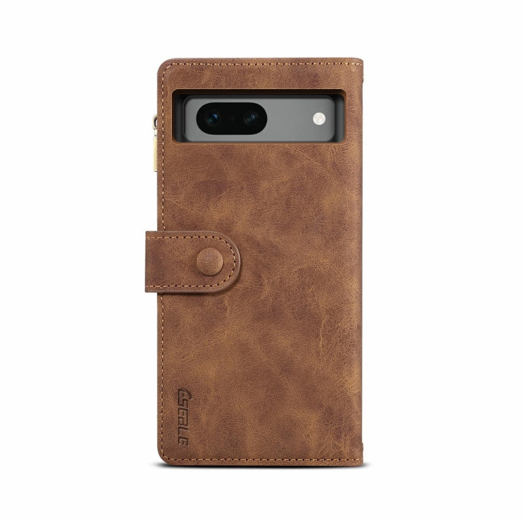 For Google Pixel 8A ESEBLE Retro Frosted RFID Flip Leather Phone Case(Brown) by ESEBLE
