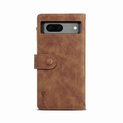 For Google Pixel 8A ESEBLE Retro Frosted RFID Flip Leather Phone Case(Brown) by ESEBLE