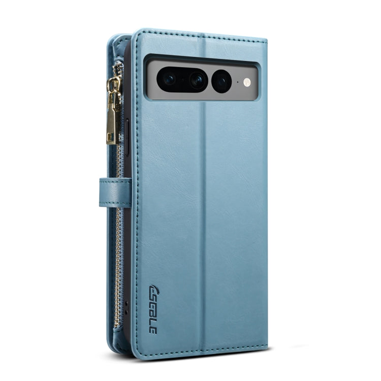 For Google Pixel 8 ESEBLE Star Series Lanyard Zipper Wallet RFID Leather Case(Blue) by ESEBLE