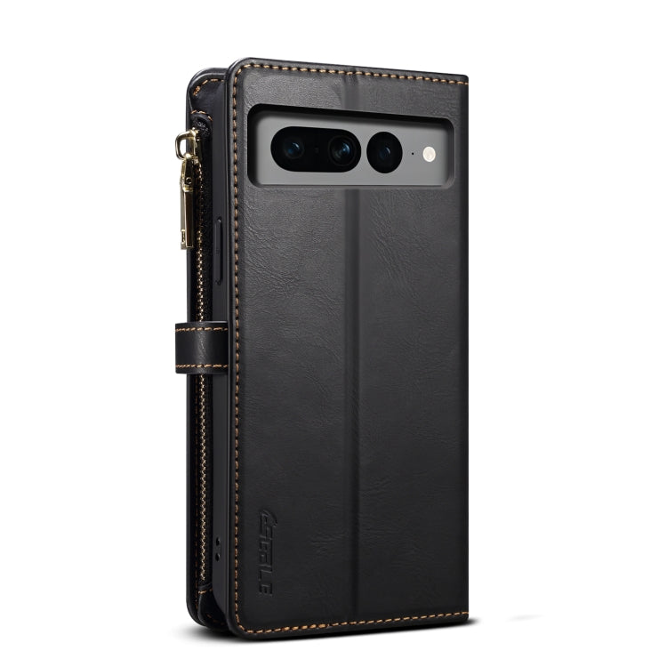 For Google Pixel 8 ESEBLE Star Series Lanyard Zipper Wallet RFID Leather Case(Black) by ESEBLE