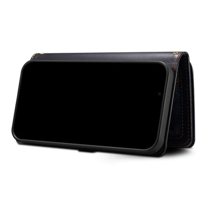 For Google Pixel 7a ESEBLE Star Series Lanyard Zipper Wallet RFID Leather Case(Black) by ESEBLE