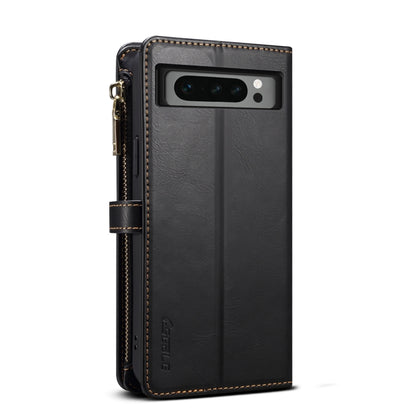 For Google Pixel 8 Pro ESEBLE Star Series Lanyard Zipper Wallet RFID Leather Case(Black) by ESEBLE