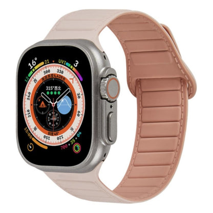 For Apple Watch 5 40mm Loop Magnetic Silicone Watch Band(Pink) by bashfashion