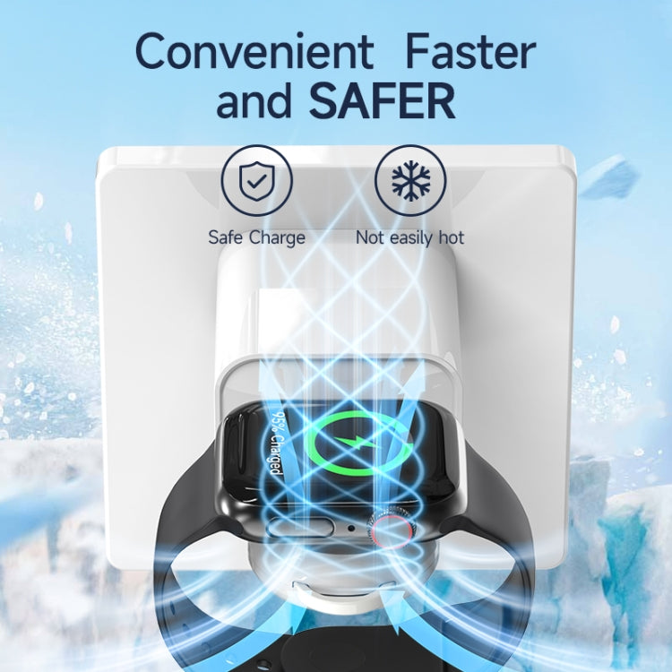 USB Portable Wireless Magnetic Suction Charger(White) by bashfashion